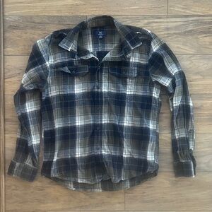 George Men's Plaid Button-Down Shirt